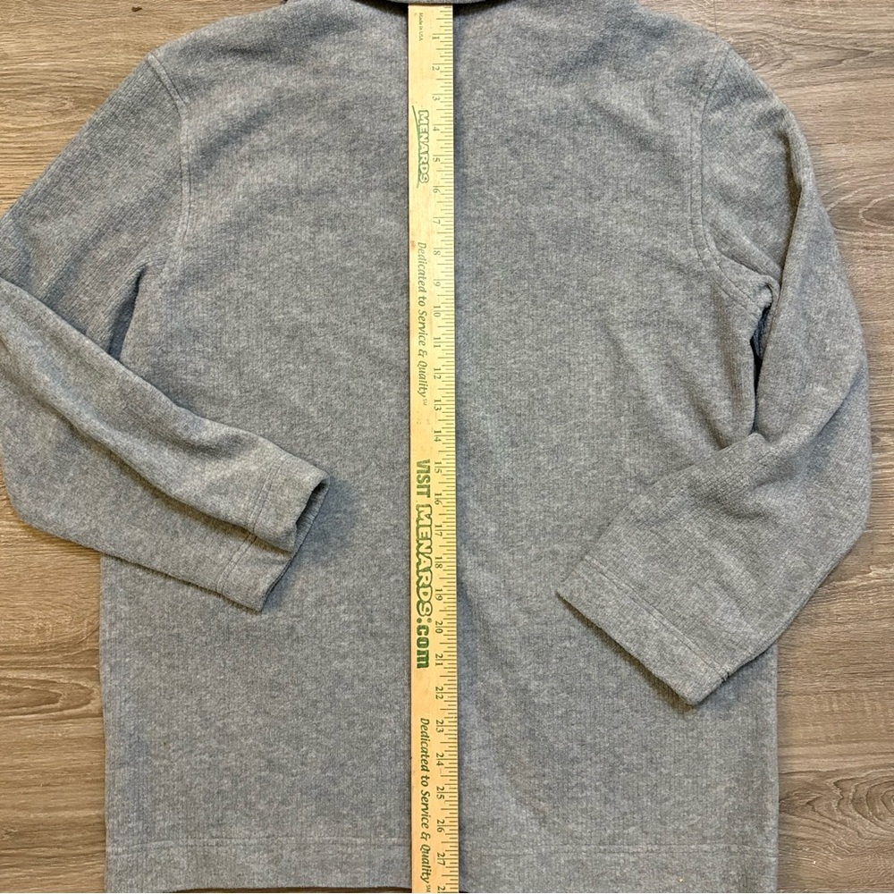 Vintage J.Crew Gray Knit Coatigan Chore Jacket Button Front Size M 90s Y2K - Picture 10 of 10